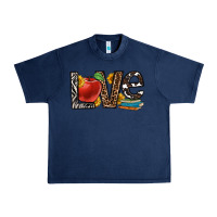 Navy love teacher Urban Heavy Tee - OliviaCreatesArt