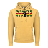 Vintage Mustard My history is strong Vintage Hoodie - FaDigitalArtStudio