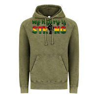 Vintage Olive My history is strong Vintage Hoodie - FaDigitalArtStudio