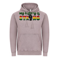 Vintage Zinc My history is strong Vintage Hoodie - FaDigitalArtStudio