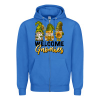 True Royal welcome gnomies sunflowers Zipper Hoodie - BarkalooDesign