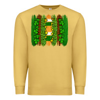 Antique Gold st patricks  brushstrokes Premium Sweatshirt - AdoDesignShop