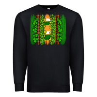 Black st patricks  brushstrokes Premium Sweatshirt - AdoDesignShop