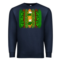 Navy st patricks  brushstrokes Premium Sweatshirt - AdoDesignShop