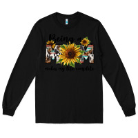 Black Being a mom makes my life complete Mother's Day Long Sleeve Tee - FaDigitalArtStudio