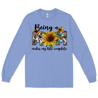 Colony Blue Being a mom makes my life complete Mother's Day Long Sleeve Tee - FaDigitalArtStudio