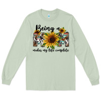 Matcha Being a mom makes my life complete Mother's Day Long Sleeve Tee - FaDigitalArtStudio