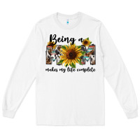 White Being a mom makes my life complete Mother's Day Long Sleeve Tee - FaDigitalArtStudio