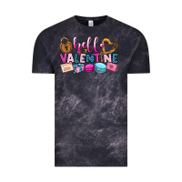 Cloud Black hello valentine Vintage Tee - OliviaCreatesArt