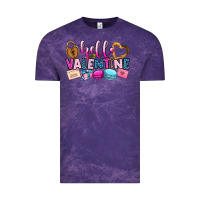 Cloud Purple hello valentine Vintage Tee - OliviaCreatesArt