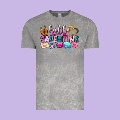 Hello Valentine Vintage Tee Designed By Oliviacreatesart