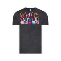 Vintage Black hello valentine Vintage Tee - OliviaCreatesArt