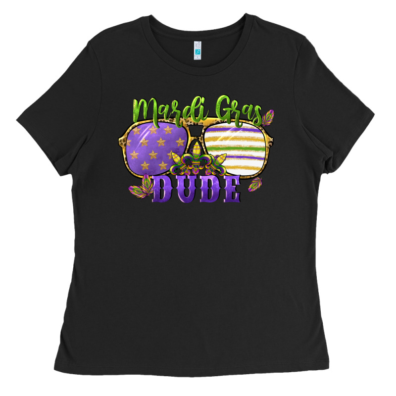 Mardi Gras Dude Ladies Tee by CowGirlArtShop | Teevron