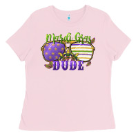 Bubblegum Pink mardi gras dude Ladies Tee - CowGirlArtShop