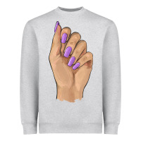 Heather Grey nail Heavyweight Sweatshirt - BarkalooDesign