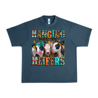 Midnight Navy hanging with my heifers Urban Heavy Tee - Jasminsmagicworld
