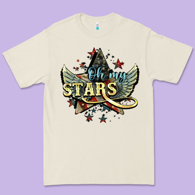 Oh My Stars America Wings 4th Of July Premium Tee Designed By Howdyjamesfarm