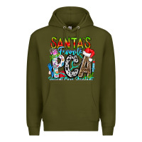 Army Green Santas Favorite PCA Patient Care Assistant Premium Hoodie - CowhideDigitalArt