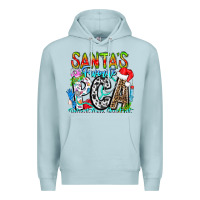 Blue Mist Santas Favorite PCA Patient Care Assistant Premium Hoodie - CowhideDigitalArt