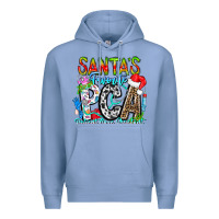Colony Blue Santas Favorite PCA Patient Care Assistant Premium Hoodie - CowhideDigitalArt