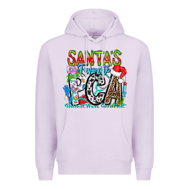 Santas Favorite Pca Patient Care Assistant Premium Hoodie by CowhideDigitalArt | Teevron