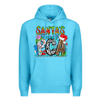 Ocean Blue Santas Favorite PCA Patient Care Assistant Premium Hoodie - CowhideDigitalArt