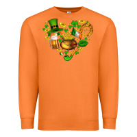 Carrot St Patricks heart Premium Sweatshirt - AdoDesignShop