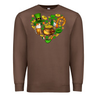 Chestnut St Patricks heart Premium Sweatshirt - AdoDesignShop