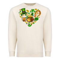 Sandshell St Patricks heart Premium Sweatshirt - AdoDesignShop