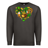 Smoke St Patricks heart Premium Sweatshirt - AdoDesignShop