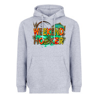 Heather Grey weekend hooker Heavyweight Hoodie - AdoDesignShop