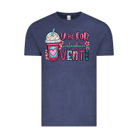 Vintage Denim v is for valentine venti coffee cup Vintage Tee - OliviaCreatesArt