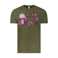 Vintage Olive v is for valentine venti coffee cup Vintage Tee - OliviaCreatesArt