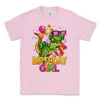Bubblegum Pink 3rd birthday girl t rex pink Classic Tee - CowGirlArtShop