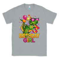 Heather Grey 3rd birthday girl t rex pink Classic Tee - CowGirlArtShop