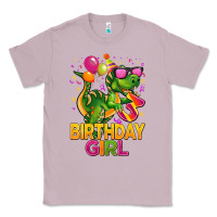 Lilac 3rd birthday girl t rex pink Classic Tee - CowGirlArtShop