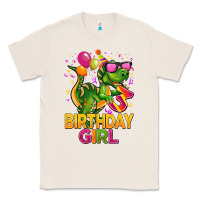 Natural 3rd birthday girl t rex pink Classic Tee - CowGirlArtShop