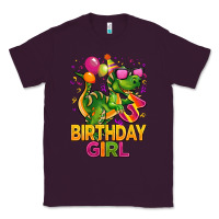 Plum 3rd birthday girl t rex pink Classic Tee - CowGirlArtShop