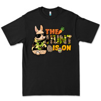 Black The hunt is on Easter Day Premium Tee - HowdyJamesFarm