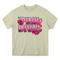 Mossy Pink Divas Breast Cancer Heavy Core Tee - NancyCooperArtShop