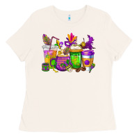 Bone mardi gras coffee cups cowgirl Ladies Tee - CowGirlArtShop