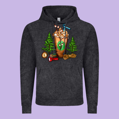 Camping Cold Drink Frappe Vintage Hoodie Designed By Fadigitalartstudio
