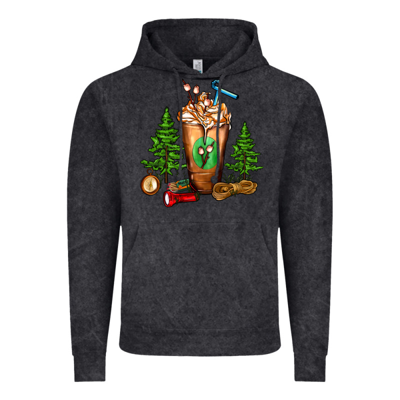 Camping Cold Drink Frappe Vintage Hoodie by FaDigitalArtStudio | Teevron