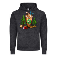 Vintage Black camping cold drink frappe Vintage Hoodie - FaDigitalArtStudio
