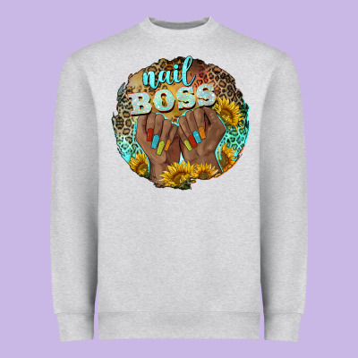 Nail Boss Heavyweight Sweatshirt Designed By Barkaloodesign