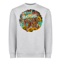 Heather Grey nail boss Heavyweight Sweatshirt - BarkalooDesign