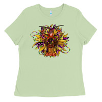 Matcha mardi gras sunflower Ladies Tee - CowGirlArtShop