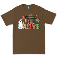 Cacao He is alive Easter Day Premium Tee - HowdyJamesFarm