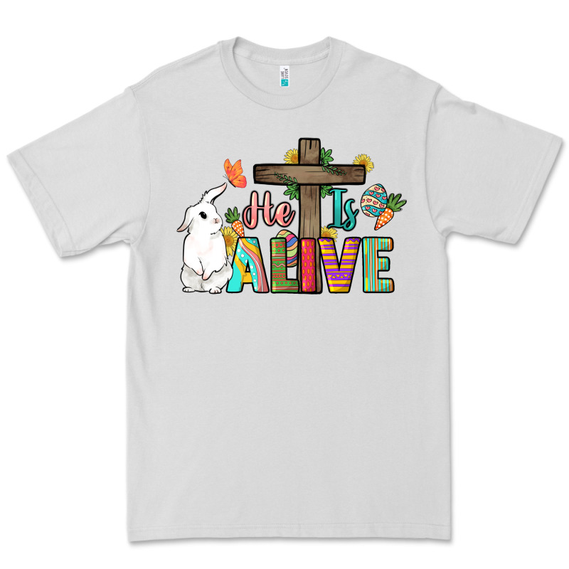 He Is Alive Easter Day Premium Tee by HowdyJamesFarm | Teevron