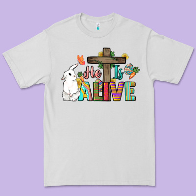 He Is Alive Easter Day Premium Tee Designed By Howdyjamesfarm
